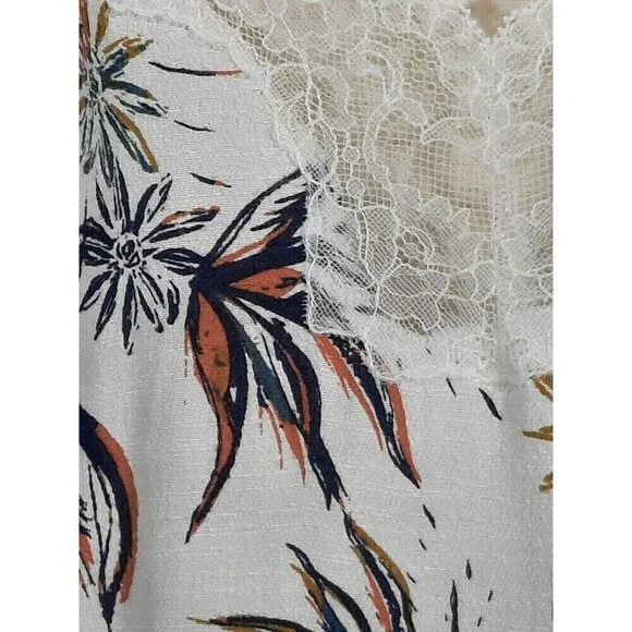 Free People Intimates Romantic Feminine Lace Trim Floral Baby Doll SZ X-Small - Picture 12 of 16